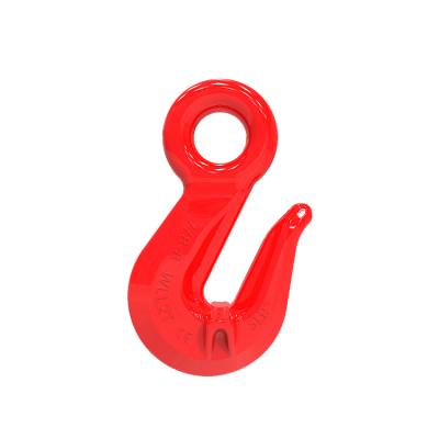 China Heavy Industry Shenli Rigging G80 Alloy Steel Eye Type Belt Wing Hook /forging Hoisting Hook for sale