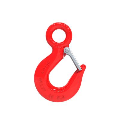 China Heavy Industry Shenli Hook Manufacturer Carbon Steel or Alloy Steel Rigging Drop Forged Lifting Eye Crane Hook for sale