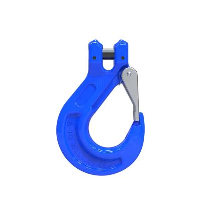 China Clevis Clamp Hook Shenli Rigging G100 Alloy Steel Clevis Hook Hook with Latch for Clevis Lifting Hook/Crane for sale