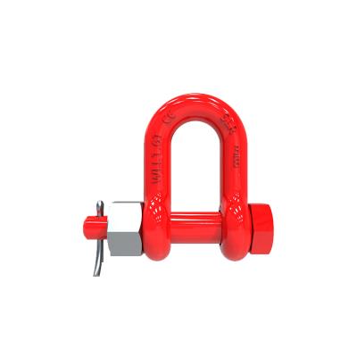 China Dee Shackle Alloy Steel Shackle Kit Forged D Bolt Type Shackle / Bolt Type Chain Shackle for sale