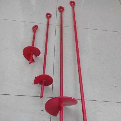 China Red Paint Steel Auger Earth Anchor for sale