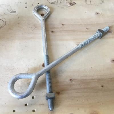 China Steel Anchor Eye Bolt Forged Thimble Lifting Eye Bolts for sale