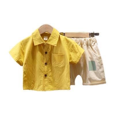 China 2022 new spring/summer Korean version baby casual shorts the new sheath children's suit shirt wholesale for sale