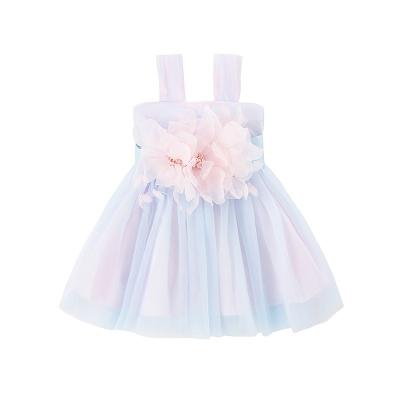 China New Korean Girls Summer Spring/Summer 2022 Edition Hair Casual Puffy Princess Skirt Slip Dress Birthday Dress Skirt One-Piece for sale