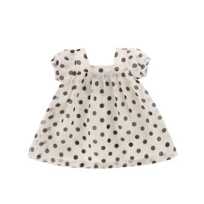 China 2022 spring version girls' skirt Korean short cute skirt Foreign Casual polka dot sleeves princess doll skirt S summer new for sale