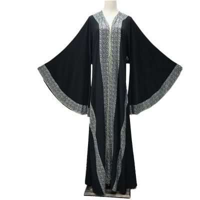 China Wholesale Muslim Abay Muslim Abaya Muslim Open Silk Kimono Kaftan Hooded Muslim Abaya Winter Abaya Adult Woman Islamic Clothing Dubai Girl Abaya Kaftan for sale