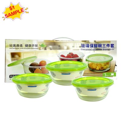 China Fancy Viable Unique Borate Hot Sale Amazon Food Prep Food Glass Storage Container Set Bento Lunch Box for sale