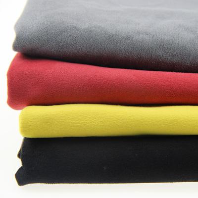 China Breathable Hot Selling Overcoat Jacket Sofa Shoes Toy Use 100% Polyester Knit Suede Fabric for sale