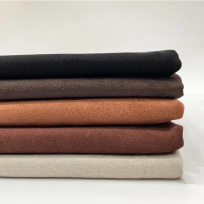 China High Quality Home Textile Material Brushed Sueded Ladies Clothes Customized Dyed Or Printed Or Bonding Suede Fabric for sale