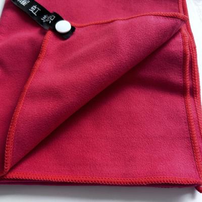 China Polyester Microfiber Towel Anti-static Wholesale Use Sports Bathrobe Beach Towel Soft And Quick Dry Fabric for sale