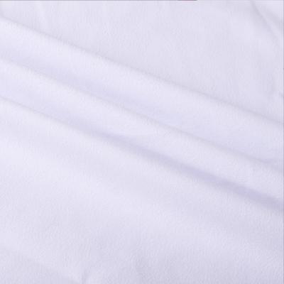 China Great Supply Anti-Static White Double Faced Microfiber Polyester Fabric for sale