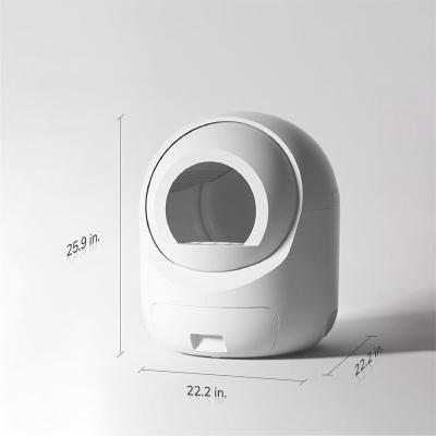 China Fully Automatic Enclosed Scoop Free Smart Self Cleaning Sustainable Cat Litter Box Toilet Supplier for sale