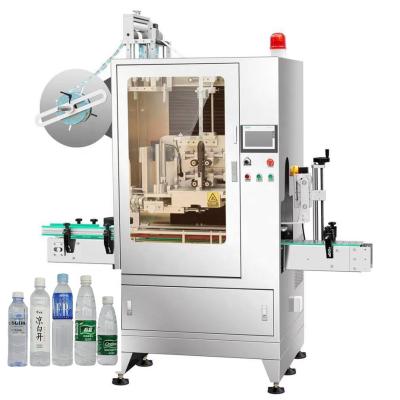 China Food Wrap Around Shrink Label Sleeve Labeling Machine With Date Printer For Water PET PVS PS Bottles for sale