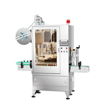 China Food Chemical Industry Automatic Double Sides Daily Toiletries Bottle Shrink Sleeve Labeling Machine for sale