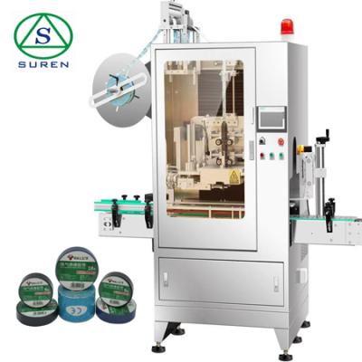 China High Quality Gummed Tape Opaque Sleeve Scottish Stripe Applicator Sleeve Food Tape Labeling Machine for sale