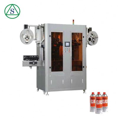 China Food Customized Lndustry Stainless Steel Bullhead Bottle Chemical Package Sleeve Labeling Machine for sale