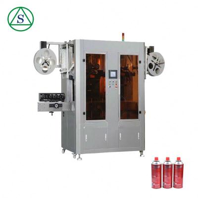 China Lndustry High Quality Double Head Automatic Food Chemical Shrink Sleeve Labeling Machine Price for sale