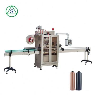 China Food Low Price Chemical Lndustry Glass / Plastic Bottle Sleeve Labeling Machine for sale