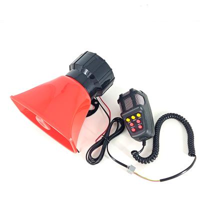 China 7 Tones Plastic Car Alarm Siren Horn Loud Fire Fonts Warning Horn Speaker for sale