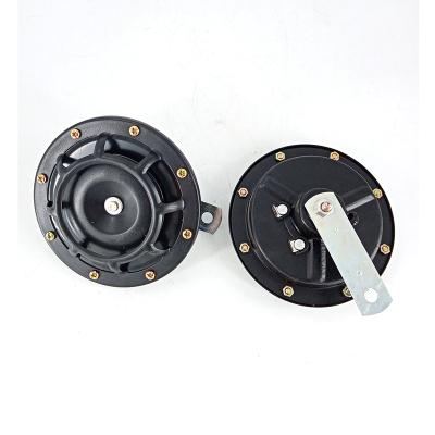 China Car Audio System 125mm Disc Horn Loud Blow Tone Grille Mount Compact Car Horns Disc Horn 12V 335-435 for sale