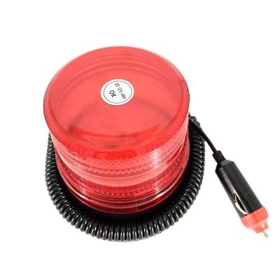 China LED Beacon Safety Flashing Light Mount Cigarette Holder KX-5052 Red Warning Magnetic Connection for sale