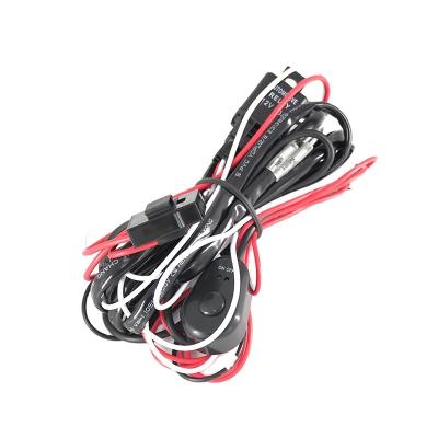 China Automotive 12V 40A Roof Spotlight Wiring Led Light Bar Cable On Off Road Light Wiring Harness for sale