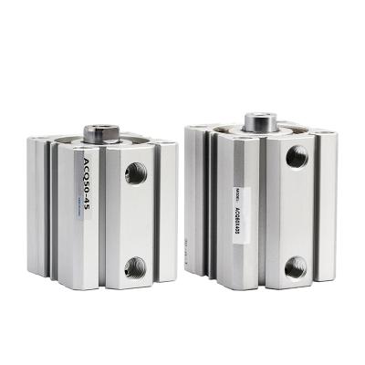 China Factory China ACQ32 Bore 32mm Stroke 5-100mm Compact Piston Air Pneumatic Double Acting Cylinders for sale