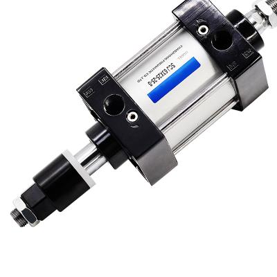 China Factory SCJ80 Series Stroke Bore 80mm Aluminum Alloy Air Stream Type Adjustable Pneumatic Cylinder for sale