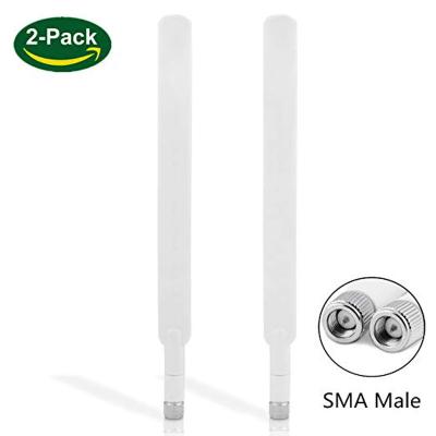 China 3G 4G Dipole Antenna Wide Band 5dbi 700-2600Mhz Omni Directional GSM WiFi Antenna with SMA Male Connector for CEP Router for sale