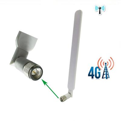 China White 698-2700Mhz 5dBi 6dbi 10Dbi TPE Rubber High gain Antenna With SMA male connector for sale