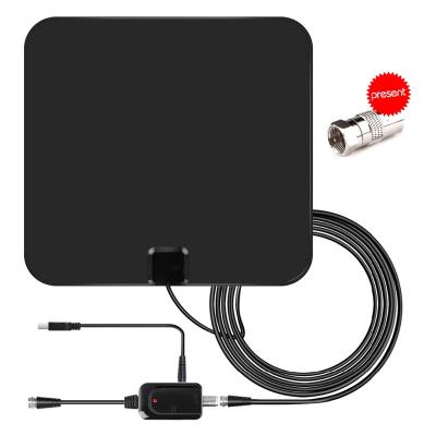 China Morpilot Indoor Digital TV Antenna High Gain Flat Design HDTV Antenna 60 Miles Range with Detachable Amplifier Signal Bo for sale