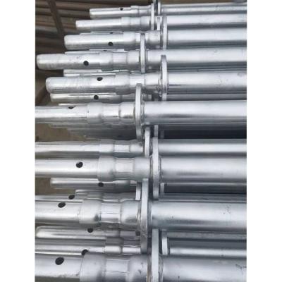 China Industrial Widely Used Hot Dip Galvanized Rustproof Ringlock Upright With Spigot For High-rise Building for sale