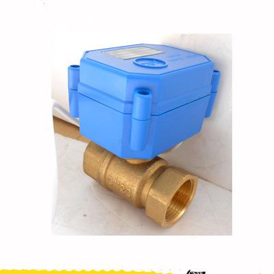 China General Brass Smart Ball Valve DC3.6-6V DV5V DC12V DC24V 3/4