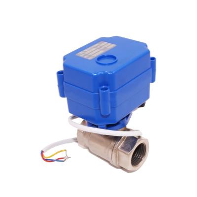 China General Water Valve 3-6V Two Way Battery Operated Ball Valve For Automatic Water Control Flow Equipment for sale