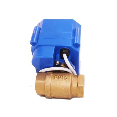 China CWX-25S 220AV AC 2 General Way DN25 Motorized Brass Electric Ball Valve for sale