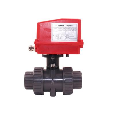 China 20NM AC220v 2 Way 3 Way Stainless Steel General Brass UPVC Industrial Motorized Ball Valve for sale