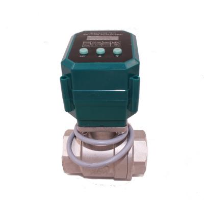 China General CTF001 6NM DC12V automatic and 4-20mA manual modulating ball valve moterized for sale