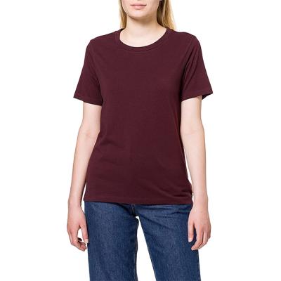 China Graphic Cloth Women's Breathable Basic T-shirt Anti-Wrinkle Cotton Women's Anti-Wrinkle Top Solid Color T-Shirt for sale