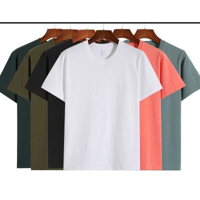 China Custom Print Cotton Anti-Wrinkle Men's Anti-Wrinkle T-shirt Mens Womens Loose Simple Oversized Plain Design Blank T-Shirt for sale