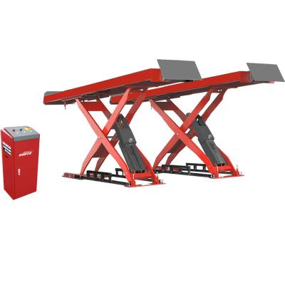 China UNITE Car U-P45 Hydraulic Scissor Car Lift Automotive Scissor Lift Car Alignment Machine Auto Scissor Crane 4500kg for sale