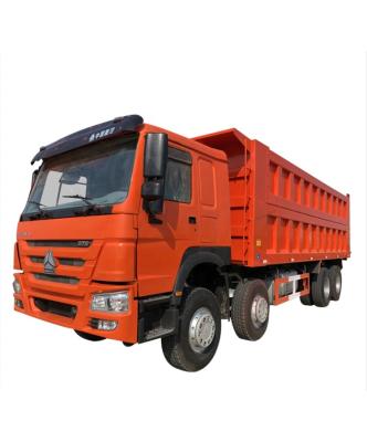 China 375hp 8x4 sinotruk steyr used howo dump truck for transportation > 8L for sale