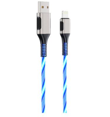 China Mobile Phone Etc.electronic Product Factory Price Charging Fluorescence Nylon Braided USB Data Mobile Phone Charger Cable Wire for iPhone Cable for Apple IOS Cable for sale