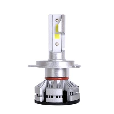 China Aviation aluminum high power led auto headlight h4 headlight bulb CSP high low beam 5500LM h4 led headlight car for sale