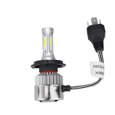 China Aviation S2 auto aluminum led car headlight bulbs H4/H7/9007/H13/H27/h4b cob h4 H1 H3 H4 H7 16000lm 6000k led headlight for sale