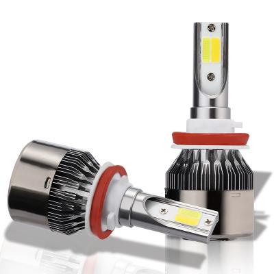 China Factory wholesale aviation aluminum led headlight h11 double dual color two in one bulb H4 H7 H11 H16 9012 H15 for sale