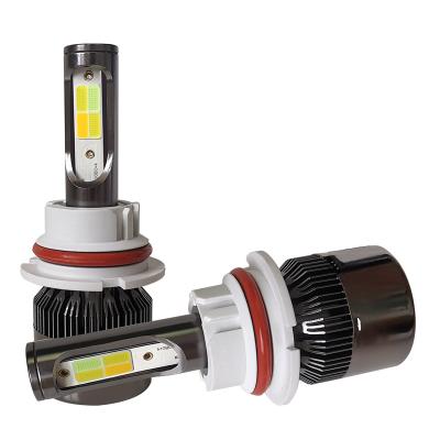 China Aviation aluminum 12v 24w 2400lm automotive led headlight bulb four color car led headlight bulb h13,9005,880 car bulbs fit for car for sale