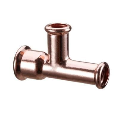 China Water Pipe System Press Copper Reducing Tee Fittings C X C X C for sale