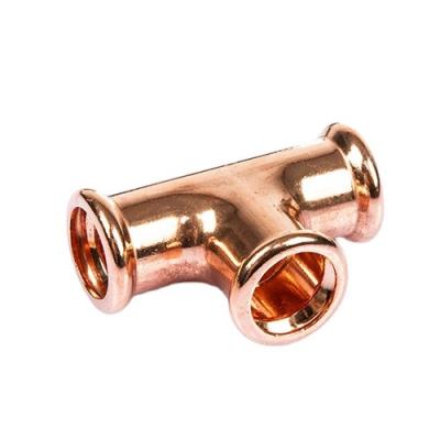 China Plumbing Tee Press M Profile Copper China Supplier Plumbing Copper Pipe Fittings 15mm 22mm 28mm Best Selling for sale