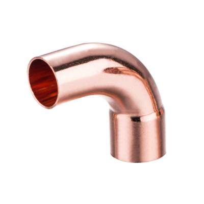 China Plumbing China Wholesale 90D Elbow Lathe FTGXC Long End Feed Copper Fittings For Tubing And HVAC for sale