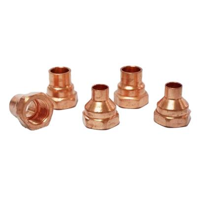 China Chinese Female Pipe Factory Supply CXF Adapter Red Copper Pipe Fittings 3/16